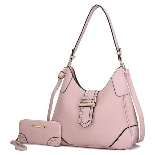 Load image into Gallery viewer, Juliette Vegan Leather Women Shoulder Bag with Matching Wallet
