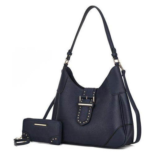 Load image into Gallery viewer, Juliette Vegan Leather Women Shoulder Bag with Matching Wallet
