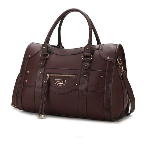 Load image into Gallery viewer, Patricia Vegan Leather Women Duffle Bag
