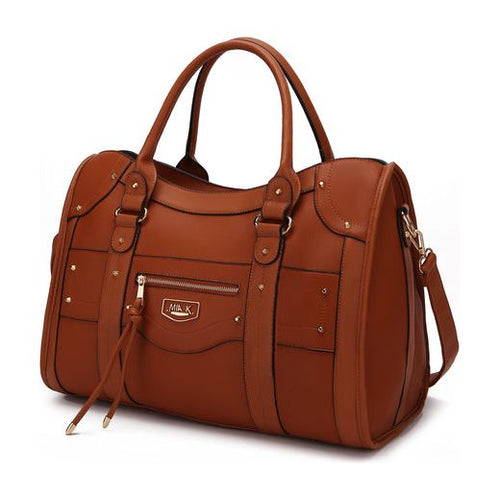 Load image into Gallery viewer, Patricia Vegan Leather Women Duffle Bag
