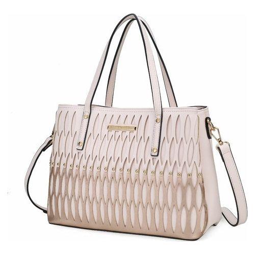 Load image into Gallery viewer, Quinn Triple Compartment Color Block Tote Handbag for Women
