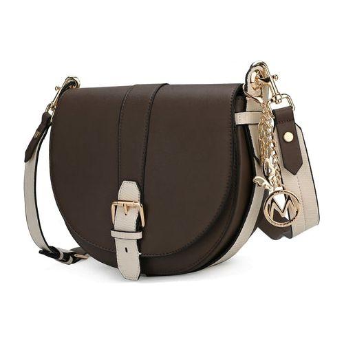 Load image into Gallery viewer, MKF Collection Ayla Snake Embossed Color Block Shoulder Bag by Mia K
