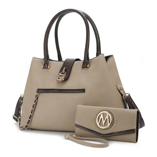 Load image into Gallery viewer, MKF Edith Tote Handbag with Wallet Vegan Leather Women by Mia K
