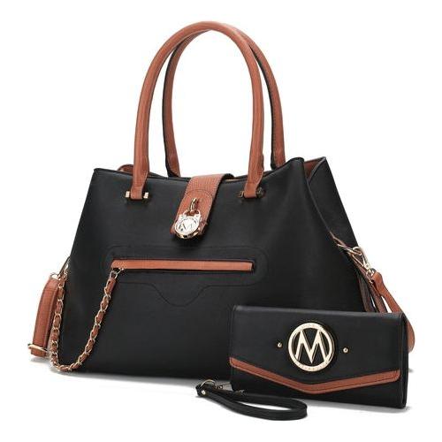 Load image into Gallery viewer, Mia K MKF Edith Tote Handbag with Wallet - A Statement of Elegance
