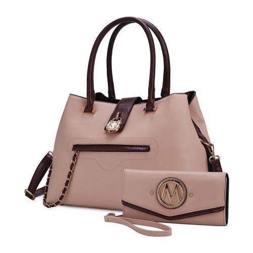 Load image into Gallery viewer, MKF Edith Tote Handbag with Wallet Vegan Leather Women by Mia K
