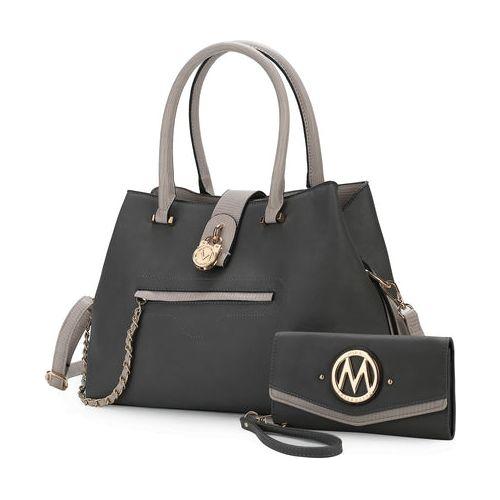 Load image into Gallery viewer, MKF Edith Tote Handbag with Wallet Vegan Leather Women by Mia K
