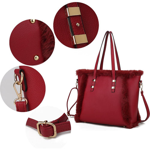 Load image into Gallery viewer, MKF Collection Liza Tote Handbag - A Luxurious Vegan Leather Masterpiece
