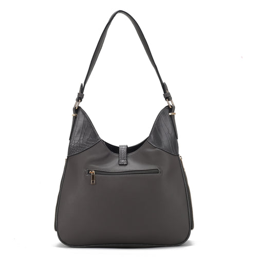 Load image into Gallery viewer, Daphne Crocodile-embossed Shoulder Handbag Vegan Leather Women
