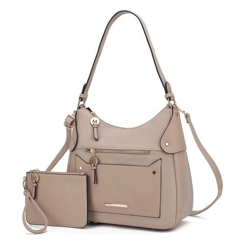 Load image into Gallery viewer, Maeve Vegan Leather Women Shoulder Bag with Wristlet Pouch
