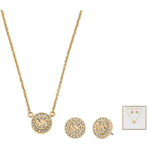 Load image into Gallery viewer, MICHAEL KORS JEWELS Mod. LOGO - Special Pack Necklace + Earrings-0
