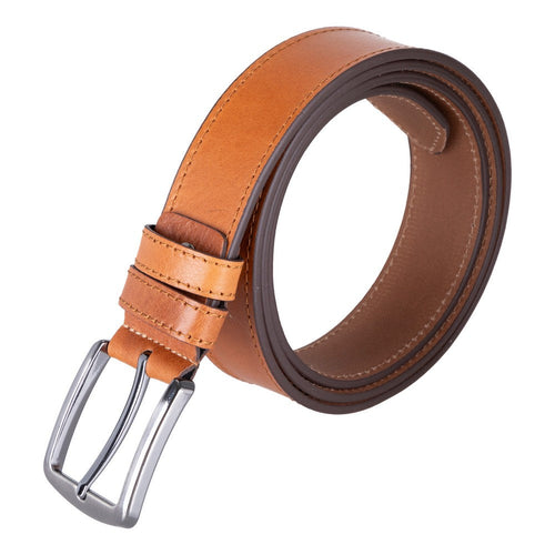 Load image into Gallery viewer, Globe Genuine Leather Belt – Handmade Premium Men’s Belt with Heavy-Duty Metal Buckle-0
