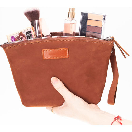 Load image into Gallery viewer, Avondale Premium Leather Dopp Kit - Travel Makeup Bag for Men &amp; Women-0
