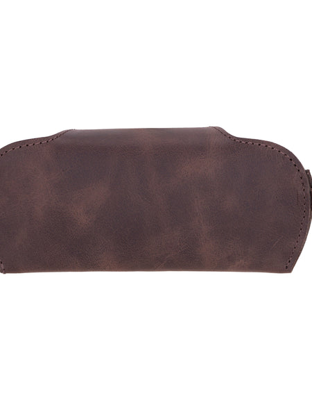 Florence Leather Glasses Case – Genuine Leather with Suede Lining & Magnetic Closure-1
