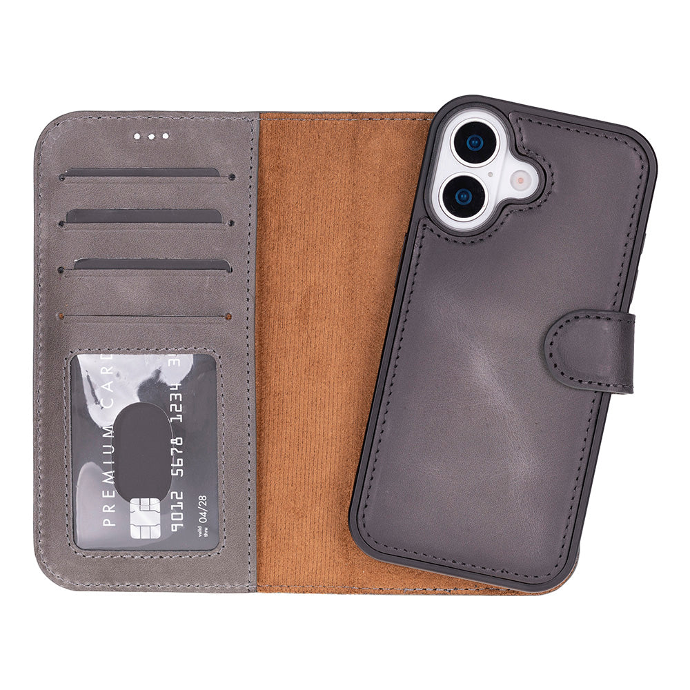 Magic iPhone 17 Leather Detachable Wallet Case-0