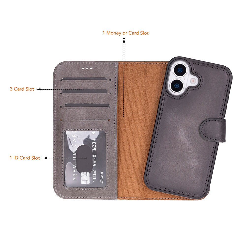 Magic iPhone 17 Leather Detachable Wallet Case-2
