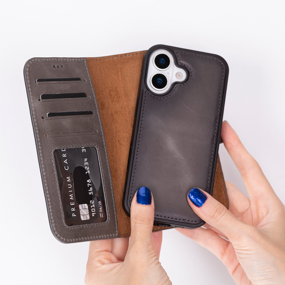 Magic iPhone 17 Leather Detachable Wallet Case-1