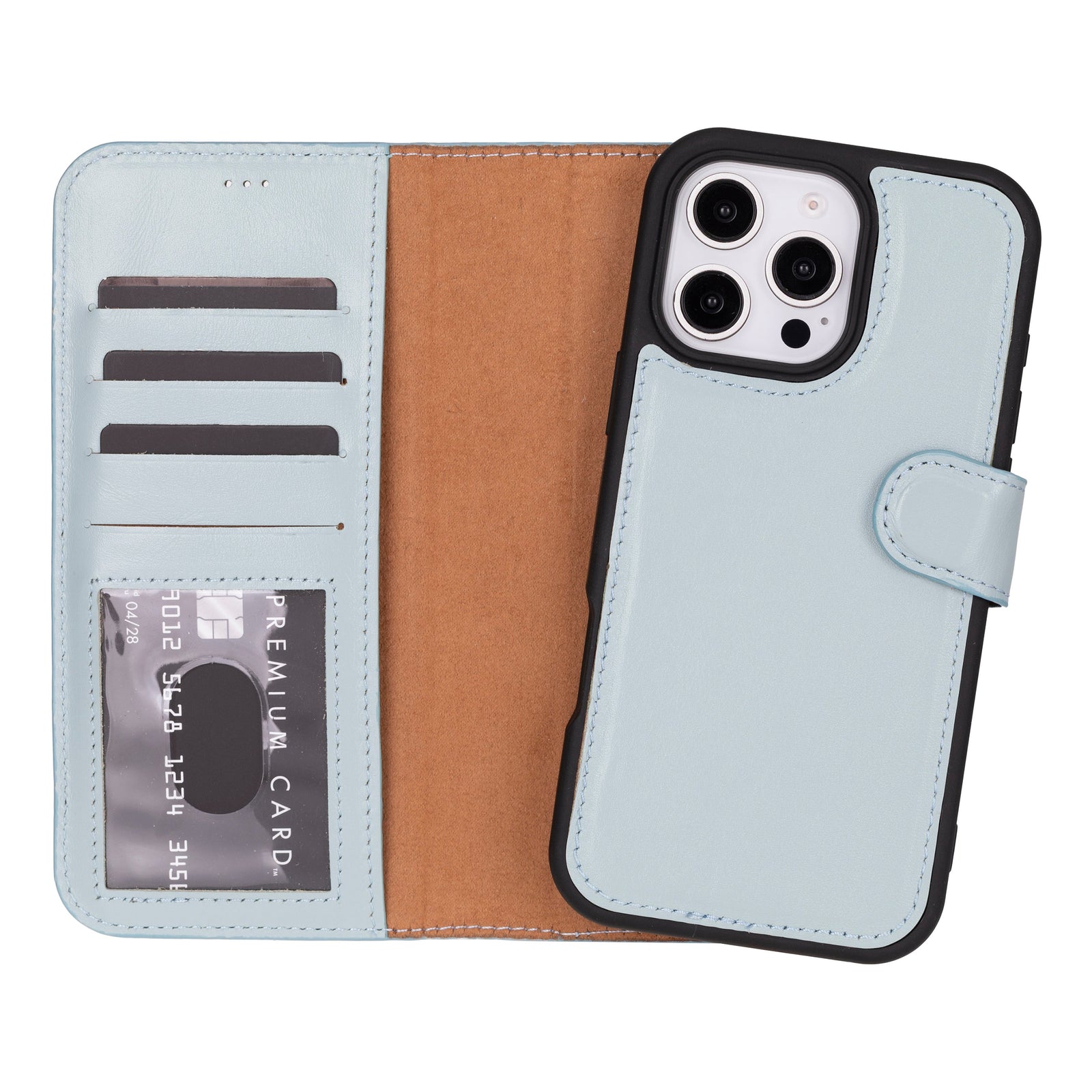Magic iPhone 16 Pro Max Leather Detachable Wallet Case-17