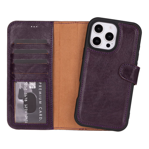 Load image into Gallery viewer, Magic iPhone 16 Pro Max Leather Detachable Wallet Case-22
