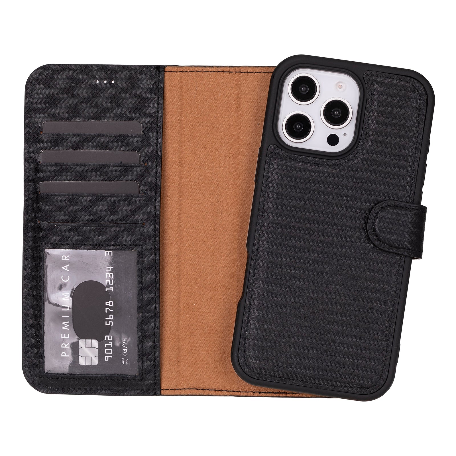 Magic iPhone 16 Pro Max Leather Detachable Wallet Case-14