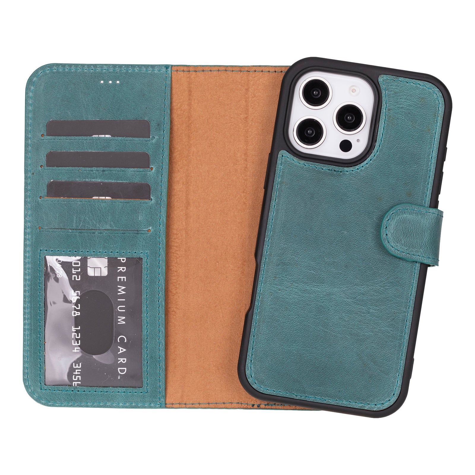 Magic iPhone 16 Pro Max Leather Detachable Wallet Case-15