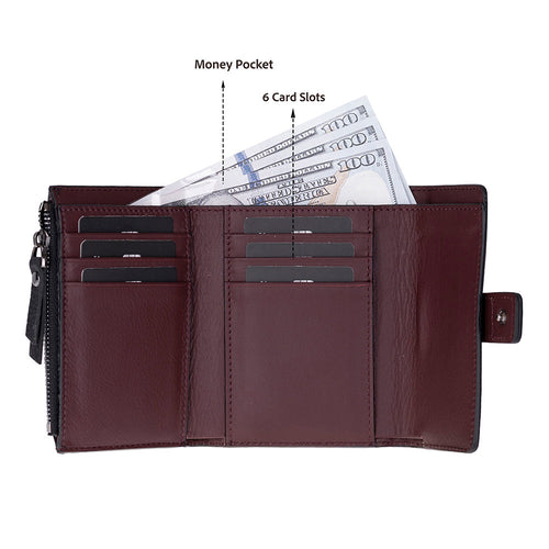 Load image into Gallery viewer, Elba Leather Women's Wallet-3
