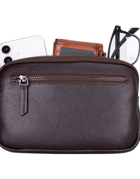 Noma Leather Clutch Bag-0
