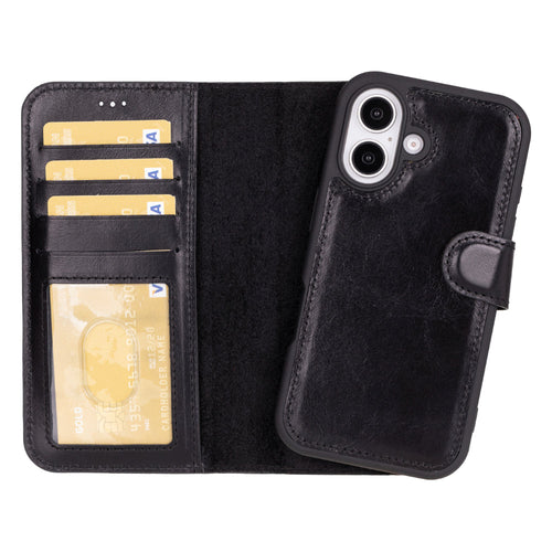 Load image into Gallery viewer, Magic iPhone 16 Plus Detachable Leather Wallet Case-0
