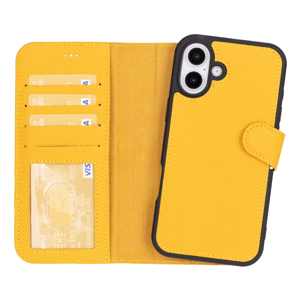 Magic iPhone 16 Plus Detachable Leather Wallet Case-10