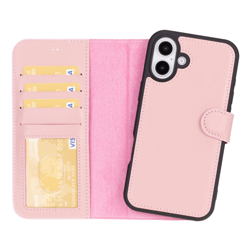 Magic iPhone 16 Plus Detachable Leather Wallet Case-9