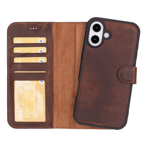 Load image into Gallery viewer, Magic iPhone 16 Plus Detachable Leather Wallet Case-8
