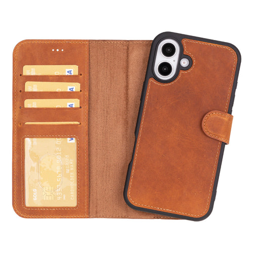 Load image into Gallery viewer, Magic iPhone 16 Plus Detachable Leather Wallet Case-5
