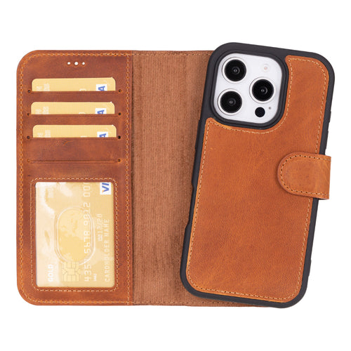 Load image into Gallery viewer, Magic iPhone 16 Pro Max Leather Detachable Wallet Case-8
