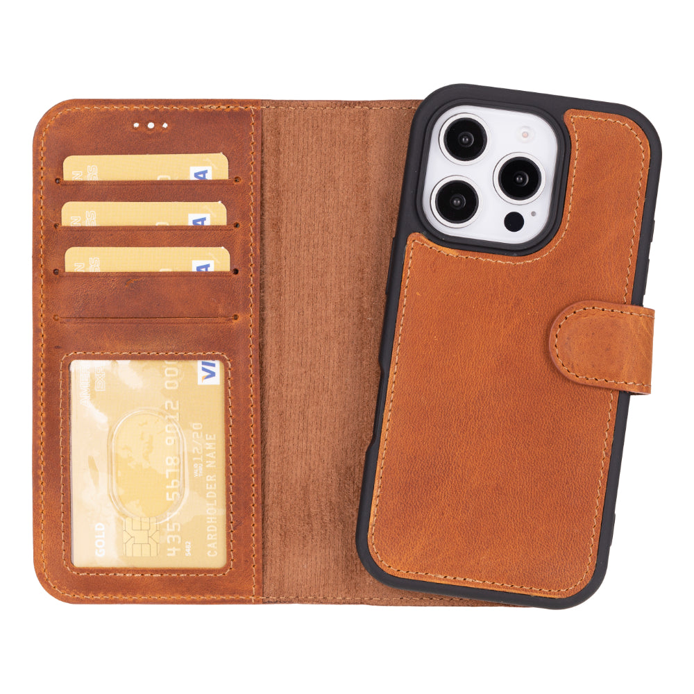 Magic iPhone 16 Pro Max Leather Detachable Wallet Case-8