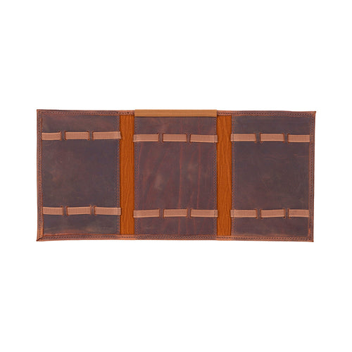 Load image into Gallery viewer, Skagway Leather Watch Band Organizer – 3 Slot Travel Case-4
