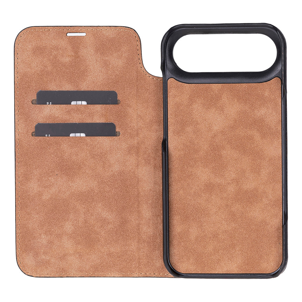Decatur iPhone 17 Air Leather Folio Wallet Case-4