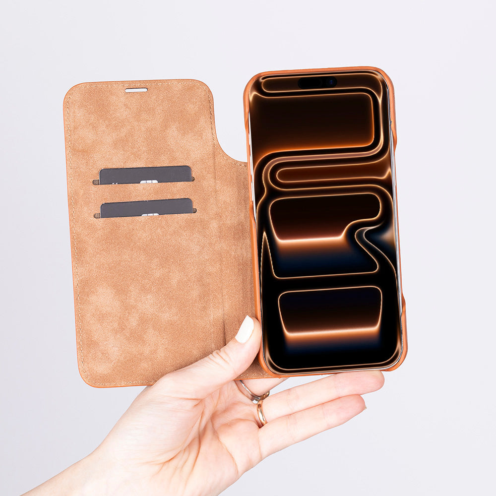 Decatur iPhone 17 Pro Leather Folio Wallet Case-1