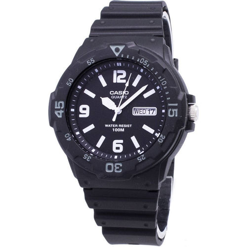 Load image into Gallery viewer, Casio Quartz Analog 100M Black Resin Strap MRW-200H-1B2VDF Men&#39;s Watch - Elevate Your Timekeeping Experience
