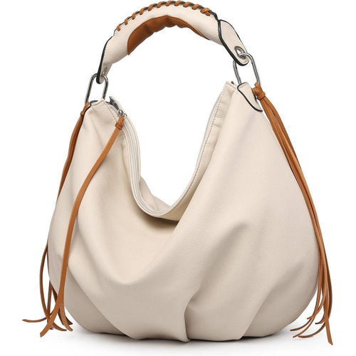 Load image into Gallery viewer, MT1139-3 BE Women&#39;s Hobo Bag with Contrast Handle
