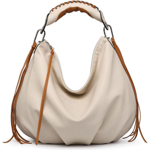 Load image into Gallery viewer, MT1139-3 BE Women&#39;s Hobo Bag with Contrast Handle
