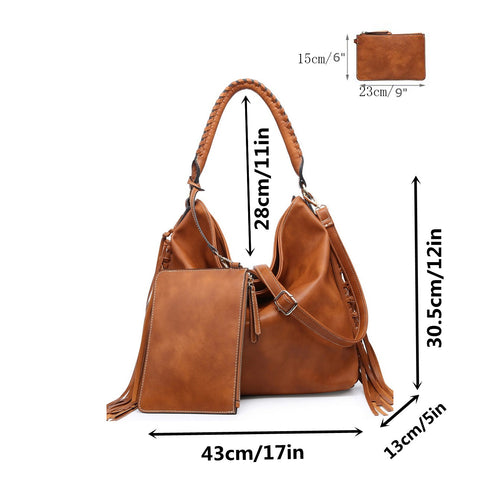 Load image into Gallery viewer, Women hobo bag finge purse MT2159-5 TN
