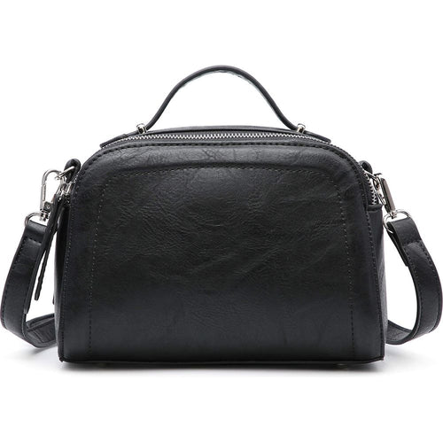 Load image into Gallery viewer, Sif S2659 Black - Exquisite Women&#39;s Crossbody Tote Bag with Triple Compartment
