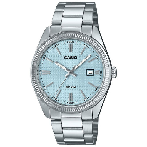 Load image into Gallery viewer, CASIO DATE CARBON LOOK DIAL - Light Blue-0
