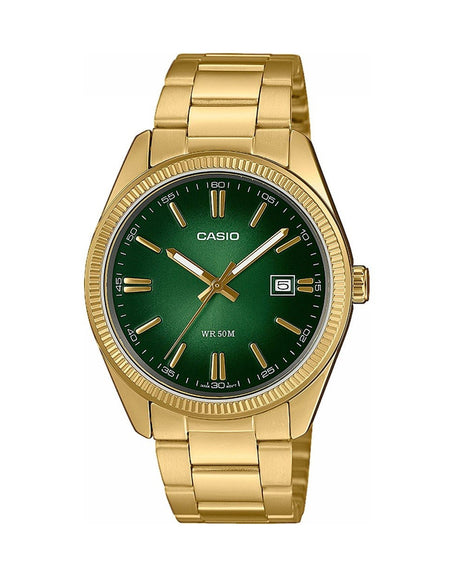 CASIO COLLECTION Mod. DATE, GOLD - GREEN-0