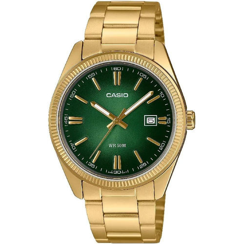 Load image into Gallery viewer, CASIO COLLECTION Mod. DATE - GOLD - Green Dial-0
