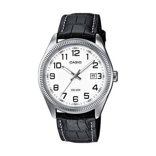 Load image into Gallery viewer, CASIO COLLECTION Mod. DATE. LEATHER - WHITE. NUMBERS-0
