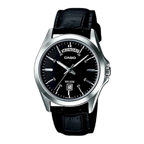 Load image into Gallery viewer, CASIO COLLECTION Mod. DAY DATE LEATHER - BLACK-0
