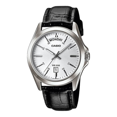 Load image into Gallery viewer, CASIO COLLECTION Mod. DAY DATE - LEATHER, WHITE-0
