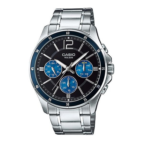 Load image into Gallery viewer, CASIO COLLECTION Mod. MULTIFUNCTION CALENDAR - BLACK &amp; BLUE-0
