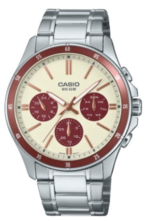 CASIO COLLECTION Mod. MULTIFUNCTION CALENDAR - CHAMPAGNE & BORDEAUX-0