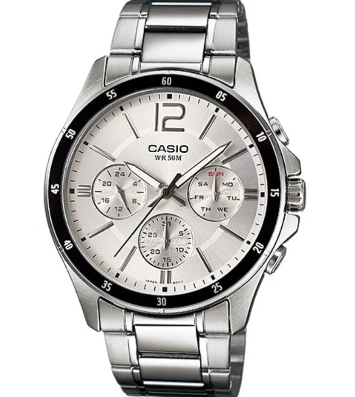 CASIO COLLECTION Mod. MULTIFUNCTION CALENDAR - SILVER-0